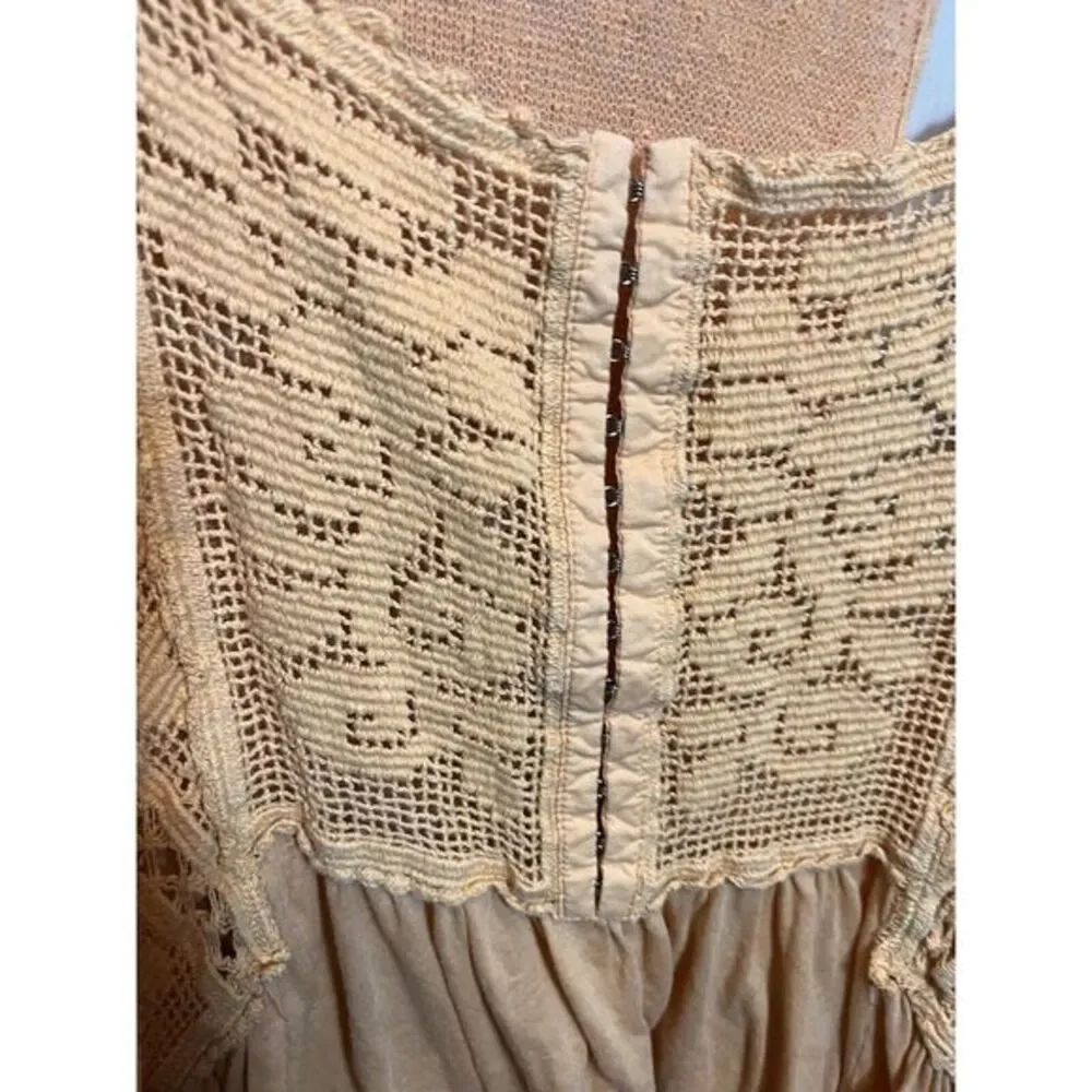 Women's S/P Mango Crochet Strappy‎ Free People Summer Blouse Beach Vacation